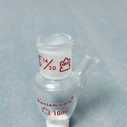 Kontes Pear Shaped Heavy Wall Distilling Flask 10 ml with 7 mm ID Side Tubulation - Lot of 3 Flasks Jointed Glassware Kimble Kontes