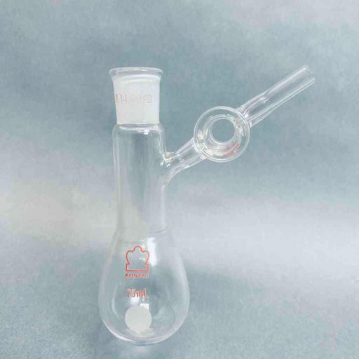 Kontes Pear Shaped Schlenk Flask 25 ml 14/20 Upper Jointed Glassware Kontes