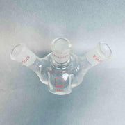 Kontes Round Bottom Flask 100 ml 3-Neck 14/20 Joints Angled with Morton Indents Jointed Glassware Kontes