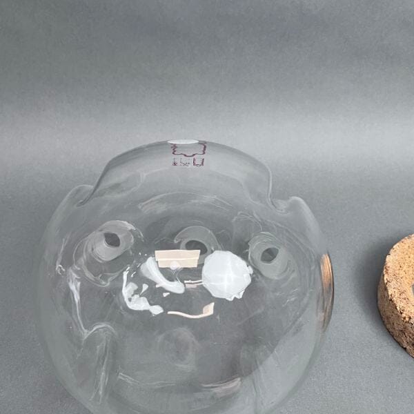 Kontes Round Bottom Flask 3 Neck 3000 ml Morton with 24/40 Joints Straight Glassware DWK Kontes