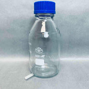 Lab Glass Graduated Media Aspirator Storage Bottle 500 ml GL45 Borosilicate 3.3 Lot of 4 Bottles Bottles Lab Glass