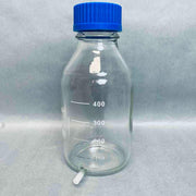 Lab Glass Graduated Media Aspirator Storage Bottle 500 ml GL45 Borosilicate 3.3 Lot of 4 Bottles Bottles Lab Glass