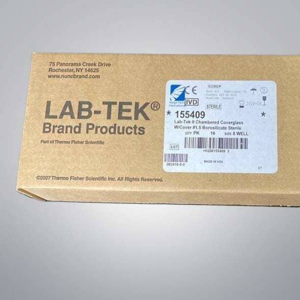 Lab-Tek II Chambered Coverglass with Cover Sealed Pack with 16 Wells Total Lab Consumables::Storage and Culture Plates Lab-Tek II