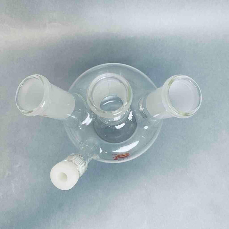 LabGlass European Style 4 Neck Flask 250 ml 24/40 STJ with #7 Thread Jointed Glassware LabGlass