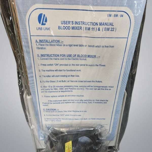 Labline BM-11 Tube Mixer 110 V 36 RPM 15 Place Holds 5 ml Tubes Lab Equipment: Other Lab Equipment Labline