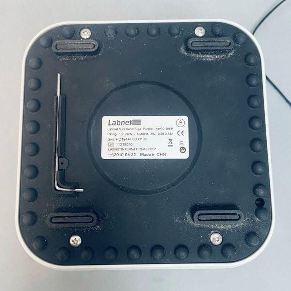 Labnet Mini Centrifuge Purple Cover with Power Cord and 16-place Tube Rotor Centrifuges Labnet