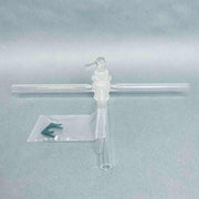 Laboratory Glass Three Way Glass Stopcock Adapter 1/2 in. OD Glassware Laboratory Glass