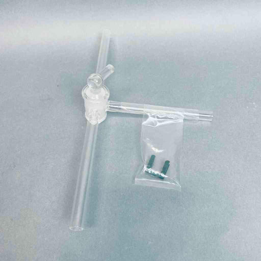 Laboratory Glass Three Way Glass Stopcock Adapter 1/2 in. OD Glassware Laboratory Glass