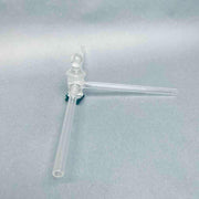 Laboratory Glass Three Way Glass Stopcock Adapter 1/4 in. ID Jointed Glassware Laboratory Glass