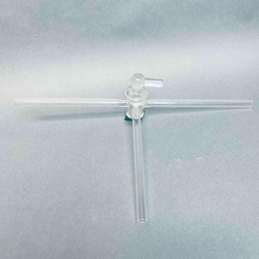 Laboratory Glass Three Way Glass Stopcock Adapter 1/4 in. ID Jointed Glassware Laboratory Glass