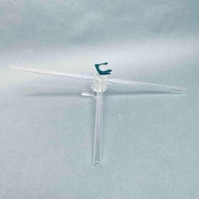Laboratory Glass Three Way Glass Stopcock Adapter 1/4 in. ID Jointed Glassware Laboratory Glass