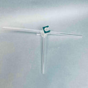 Laboratory Glass Three Way Glass Stopcock Adapter 1/4 in. ID Jointed Glassware Laboratory Glass