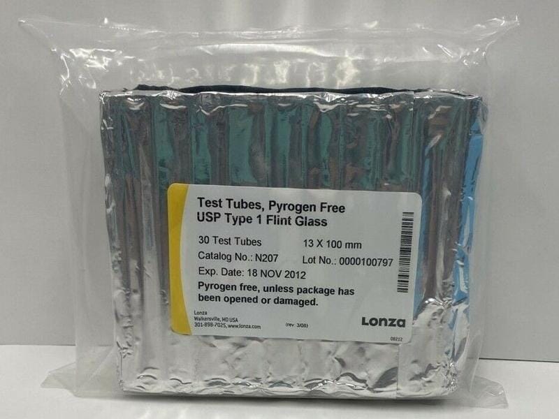 Lonza N207 Dilution Tubes Pyrogen Free 13 mm x 100 mm Pack of 30 — Life
