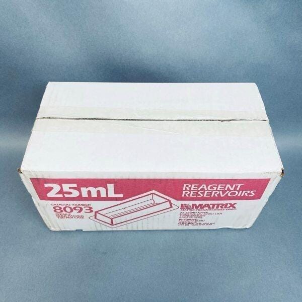 Matrix Reagent Reservoir Sterile 25 ml Case of 100 Reservoirs Reagent Reservoirs Matrix
