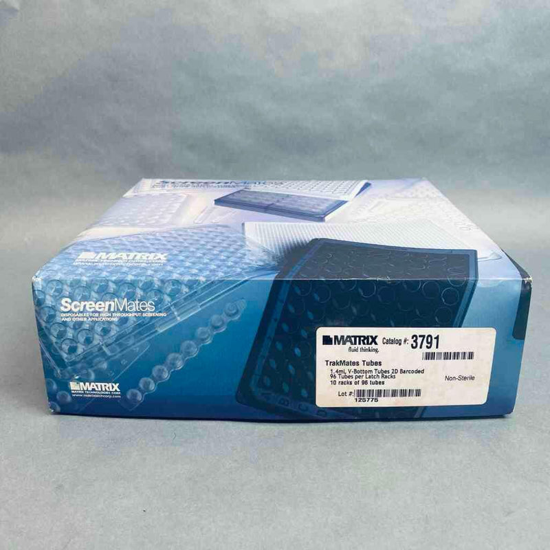 Matrix Technologies TrakMates Tubes 1.4 ml V Bottom 2D Barcoded Lot of 9 Racks of 96 Tubes Each Lab Consumables::Tubes, Vials, and Flasks Thermal Scientific