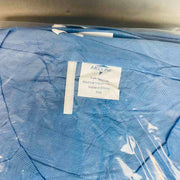 Medline Multi Layer Lab Coat Blue SMS Medium with Zipper Front Lot of 25 Lab Coats PPE Medline