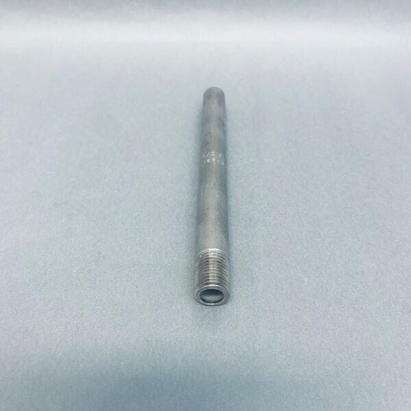 Merit Brass 316 Steel Pipe Nipple 1/2 x 6 in. Single Side Threaded SCH 40 Pack of 12 Pipe Nipples Merit Brass