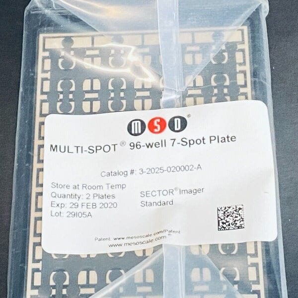 Meso Scale Discovery Multi-Spot Plates 96 Well Pack of 2 Spot Plates Lab Consumables::Storage and Culture Plates Meso Scale Discovery