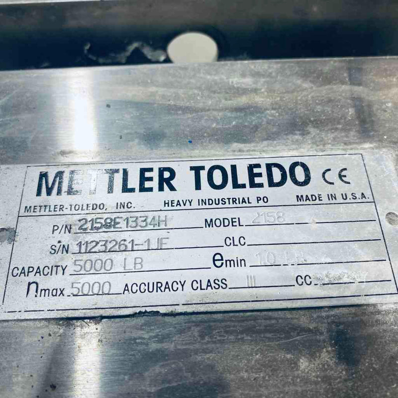 Mettler Toledo 2158 EZ Clean Floor Scale 5000 lbs 60 x 60 in. Static Platform Scale and Balances Mettler Toledo
