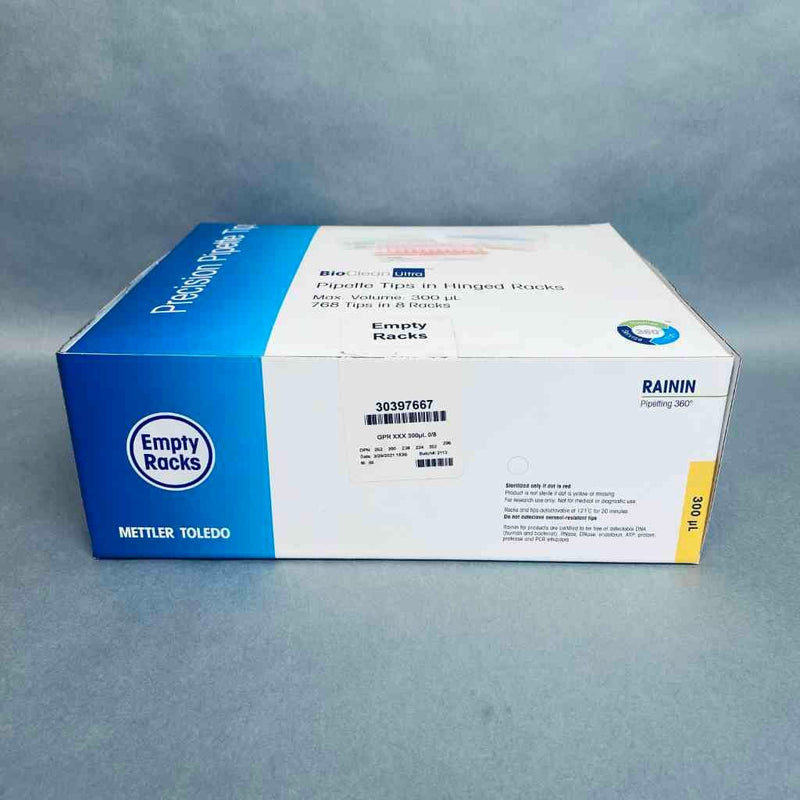 Mettler Toledo Empty Refill Rack GPR Universal Tip 300 ul 0/8 Case of 40 Racks Pipets & Pipette Tips Mettler Toledo