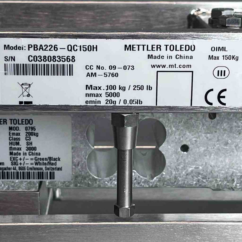 Mettler Toledo Laboratory Scale with Readout - 250 lbs / 150 kg Scale and Balances Mettler Toledo