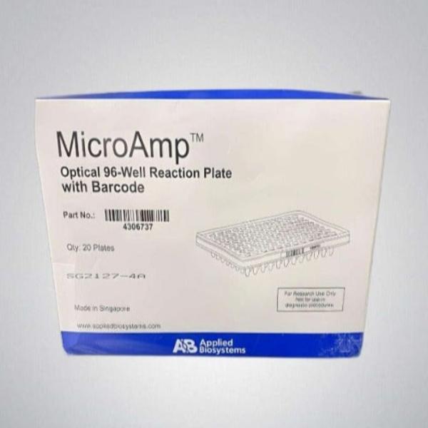 MicroAmp Microplate Optical 96 Well with Barcode Total of 20 Plates Lab Consumables::Storage and Culture Plates Applied Biosystems