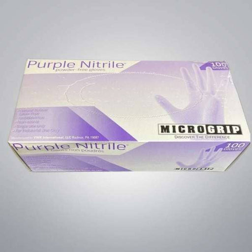 MicroGrip Nitrile Gloves Extra Large Purple 5 Boxes of 100 Gloves Each Other MicroGrip