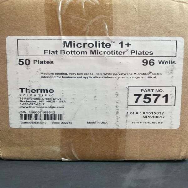 Microlite Microplate 96 Well 280 ul PS Case of 50 Plates Lab Consumables::Storage and Culture Plates Thermo Scientific