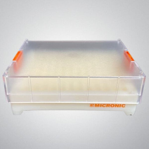 Micronic COMORACK-96 Microtube Rack Clear Lid Barcoded 40 Racks Lab Consumables::Tubes, Vials, and Flasks Micronic