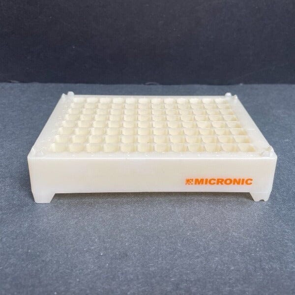 Micronic Rack Micronic COMORACK-96 Microtube Rack Clear Lid Barcoded 40 Racks — Life ...