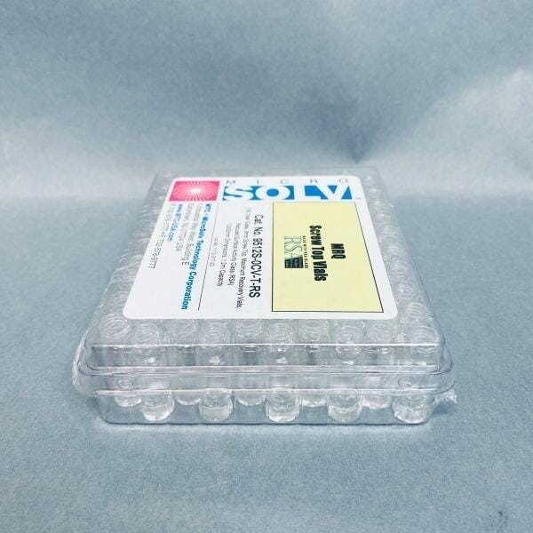 MicroSolv Maximum Recovery Vial Clear Glass 9 mm Screw Top 1.2 ml Pack of 100 Vials Vials MicroSolv