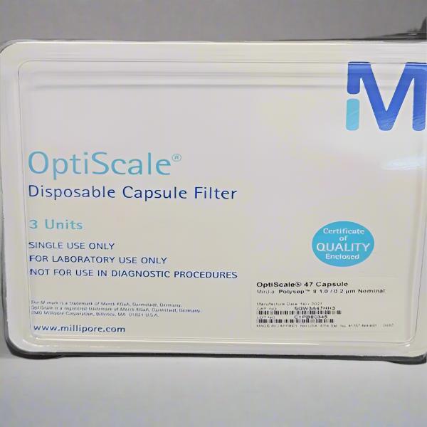 Millipore Capsule Filter OptiScale 47 Sealed 3 Filters SGW3A47HH3 Filters Millipore