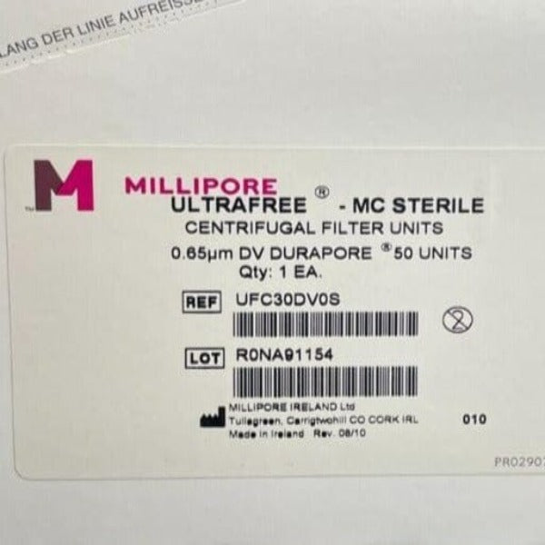 Millipore Centrifugal Filter Ultrafree-MC 0.65 um 0.5 ml PP Pack of 50 Filters Filters Millipore