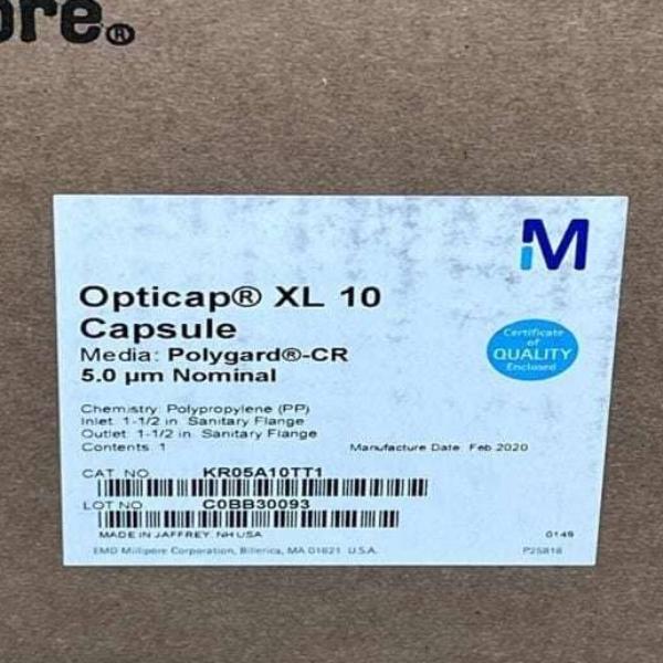 Millipore Filter Capsule Opticap XL 10 Polygard-CR 5 um KR05A10TT1 Filters Millipore