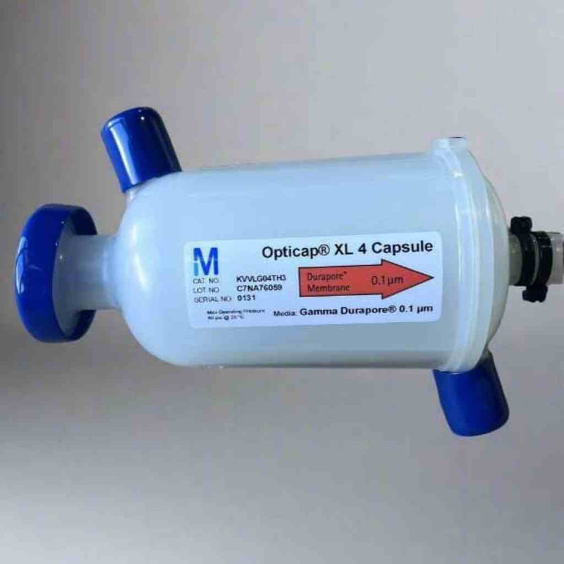 Millipore KVGLG04TH3 Opticap XL 4 Cap Filter Capsule 0.22 um Gamma Durapore Assembly with Tubing
