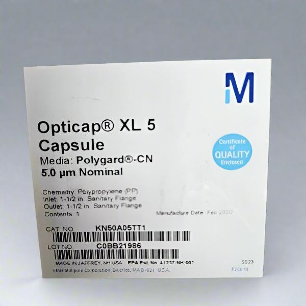 Millipore KN50A05TT1 Filter Capsule Opticap XL 5 Polygard 5 um Filters Millipore