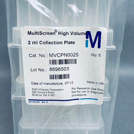 Millipore Microplate 96 Well 2 ml Deep Well Total of 25 Plates Lab Consumables::Storage and Culture Plates Millipore