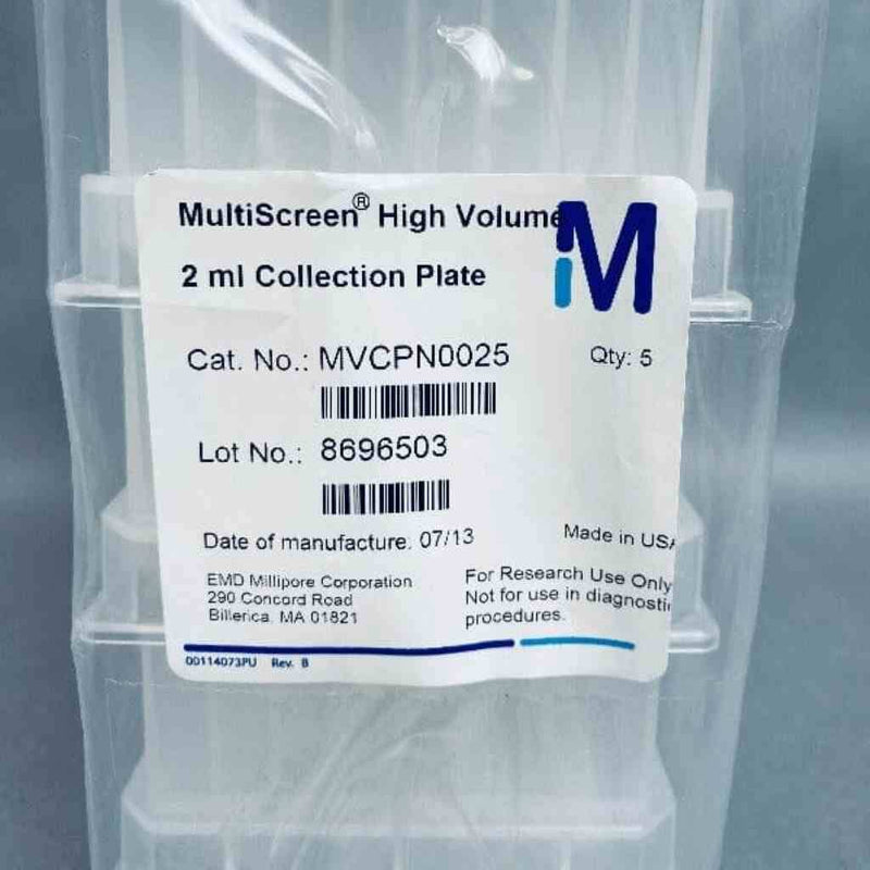 Millipore Microplate 96 Well 2 ml Deep Well Total of 25 Plates Petri Dishes/Culture Plates Millipore