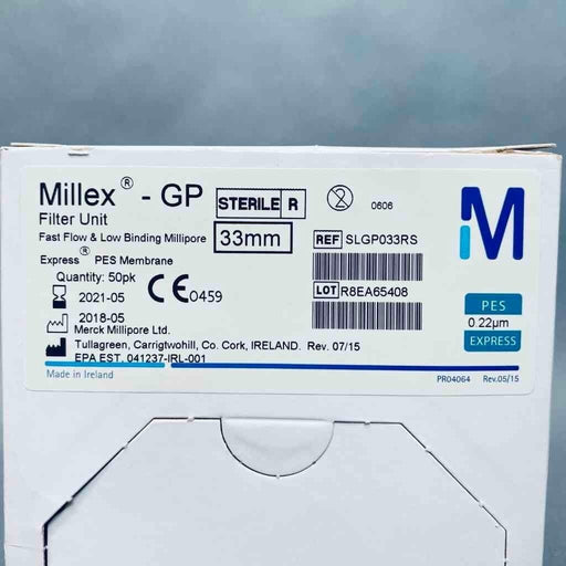 Millipore Millex-GP Filter 33 mm Express PES 0.22 um Lot of 30 Filters Filters Millipore