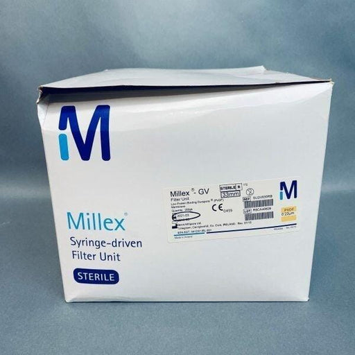 Millipore Millex-GV Syringe Filter Unit Sterile 0.22 um Pack of 247 Filters Filters Millipore