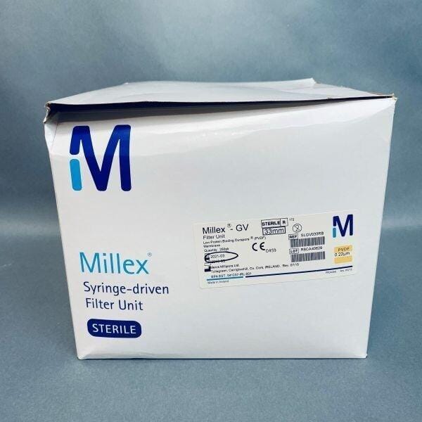 Millipore Millex-GV Syringe Filter Unit Sterile 0.22 um Pack of 247 Filters Filters Millipore