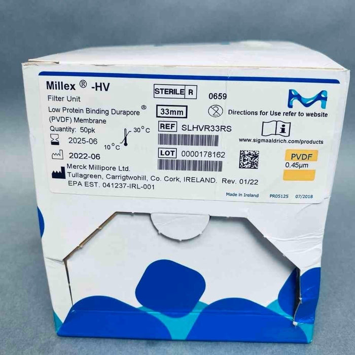 Millipore Millex-HV Low Protein Binding Durapore 0.45 um Lot of 48 Filters Filters Millipore