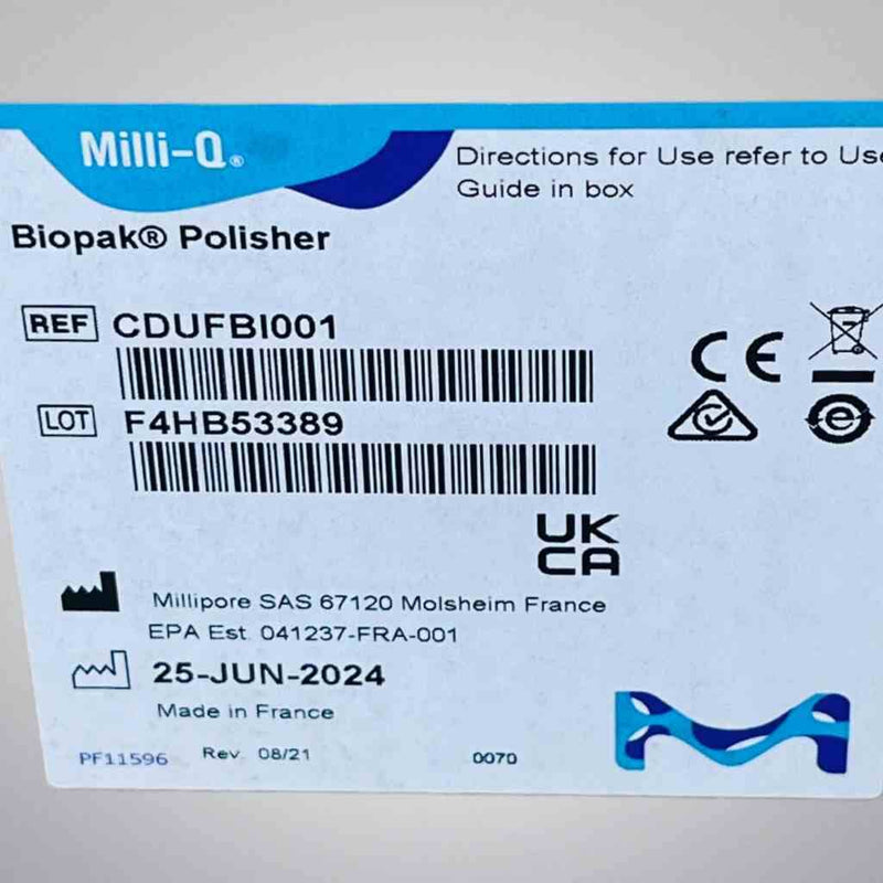 Millipore Milli-Q Biopak Polisher Filters Millipore
