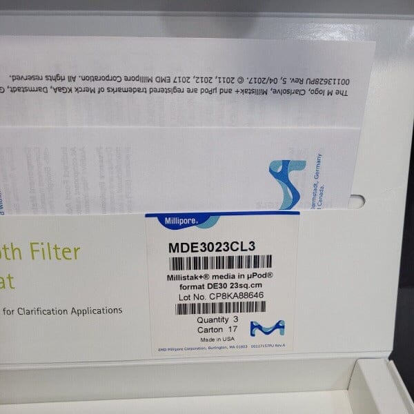Millipore Millistak Pod Depth Filter 23 cm2 4 Filters Filters Millipore