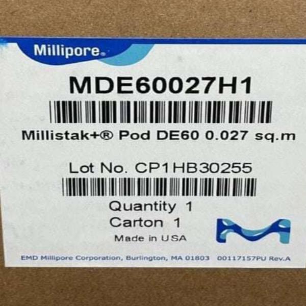 Millipore Millistak Pod Depth Filter 27 cm2 Sealed Package MDE60027H1 Filters Millipore