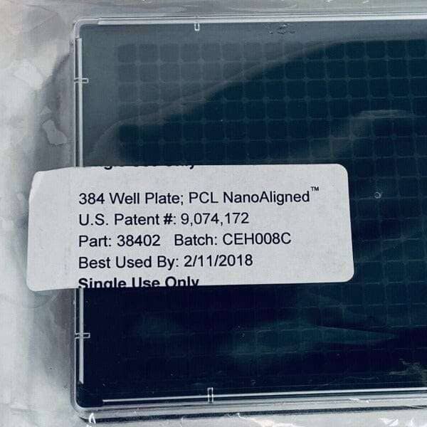 Millipore Nanofiber Microplate 384 Well PCL with Aligned Nanofibers Lab Consumables::Storage and Culture Plates Millipore