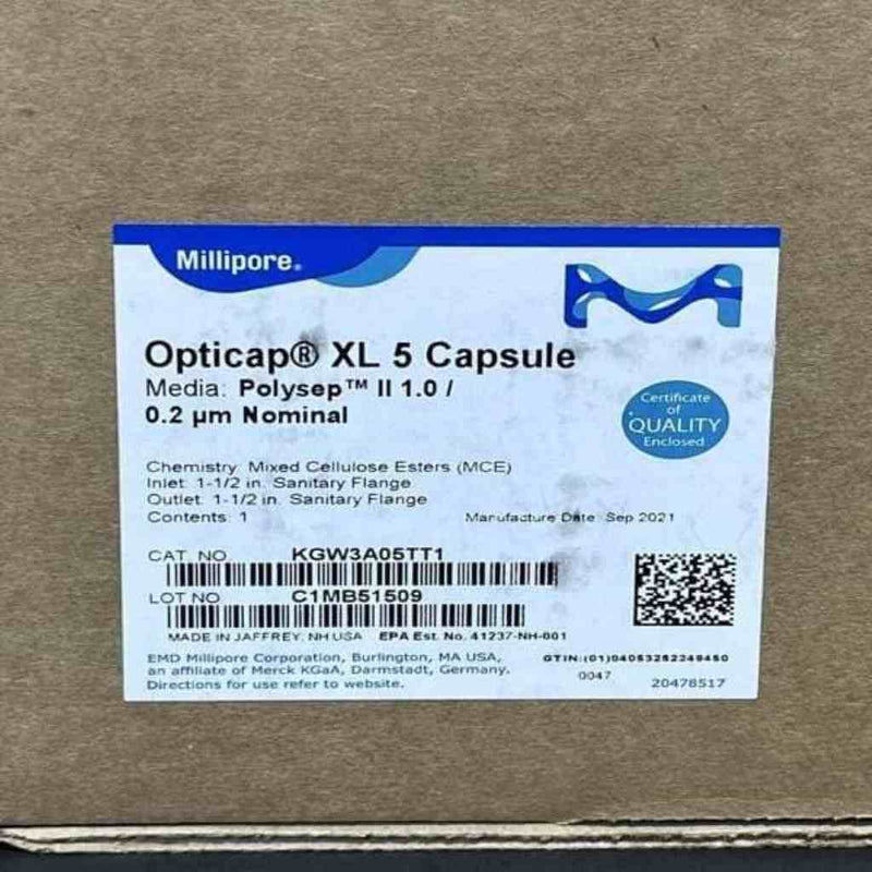 Millipore Polysep II Opticap XL 5 Capsule MCE .2 um Filters Millipore
