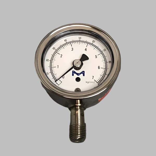 Millipore Pressure Gauge 1/4 NPT 0-100 psi Stainless Steel Other Medical & Lab Equipment Millipore