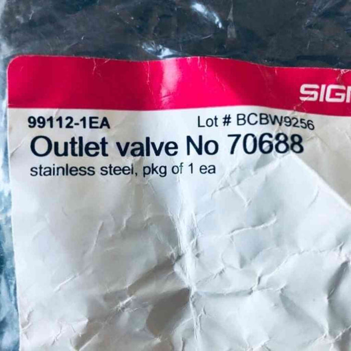 Millipore Sigma Outlet Valve Stainless Steel Control Valve for Corrosive Gases Other Valves & Manifolds Sigma