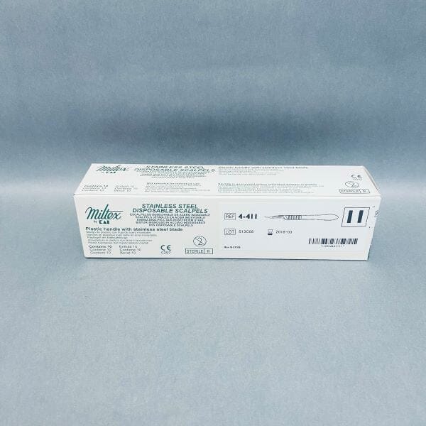 Miltex Disposable Scalpel Stainless Steel Size 11 Total of 34 Scalpels Scalpels, Surgical Blades & Handles Miltex